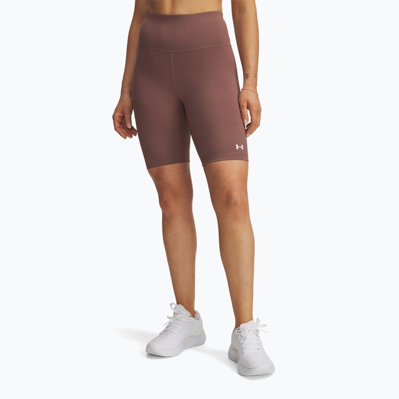 Női edzőshort Under Armour Motion Bike EMEA sierra taupe/white