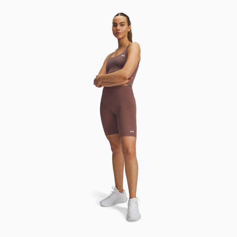 Női edzőshort Under Armour Motion Bike EMEA sierra taupe/white 2