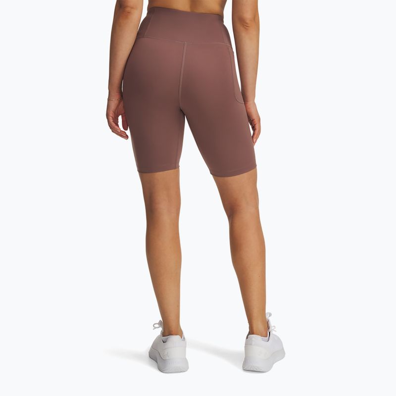 Női edzőshort Under Armour Motion Bike EMEA sierra taupe/white 3