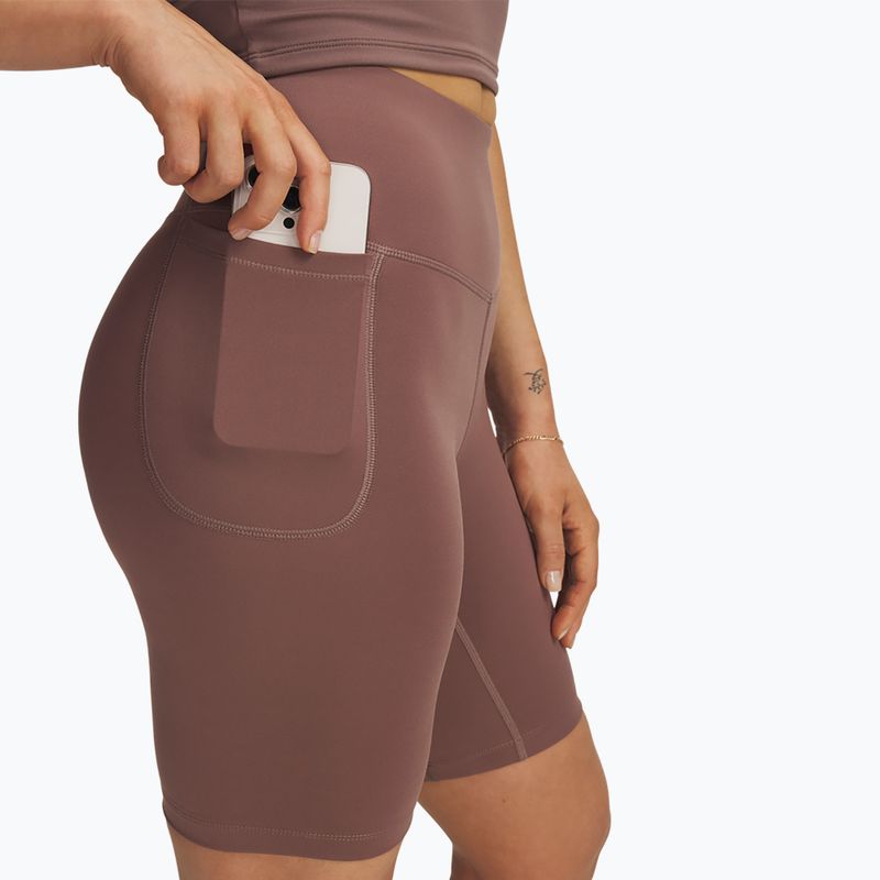 Női edzőshort Under Armour Motion Bike EMEA sierra taupe/white 4