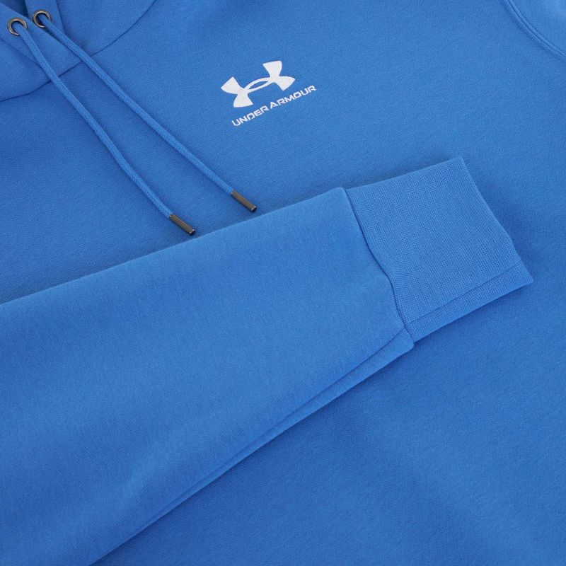 Női Under Armour Icon Fleece kapucnis pulóver kék atlantisz/fehér 6