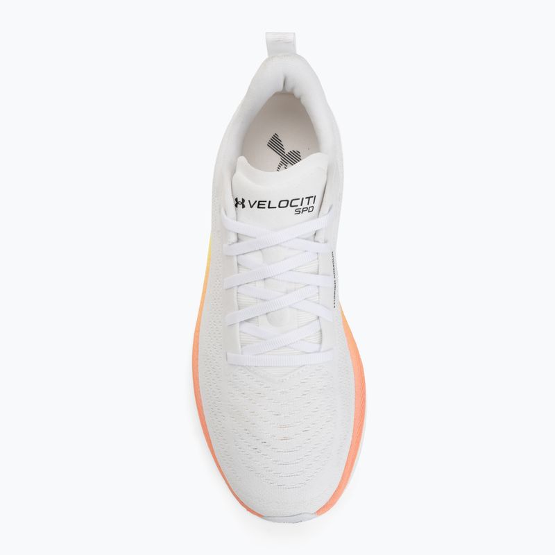 Női futócipő Under Armour Velociti SPD white/orange bloc/metallic silver 5