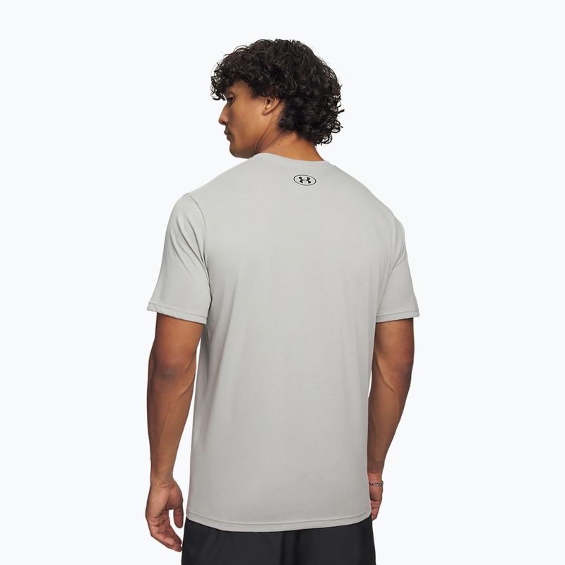 Férfi edzőpóló Under Armour ABC Camo Boxed Logo titanium/black 2