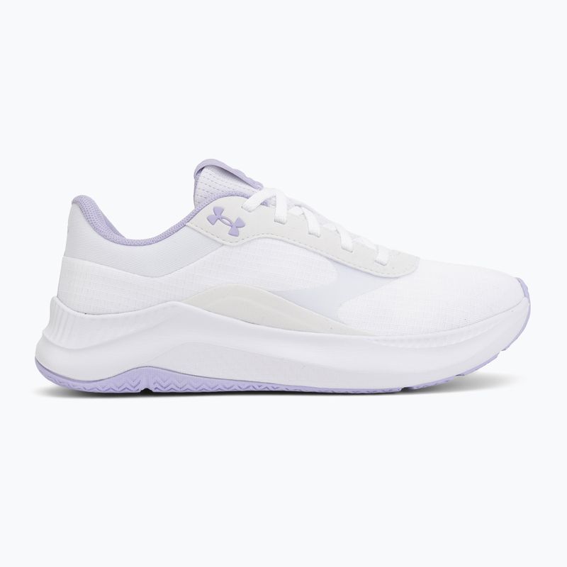 Női edzőcipő Under Armour Aurora 3 white/white/purple crest 2