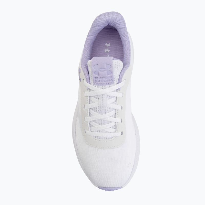 Női edzőcipő Under Armour Aurora 3 white/white/purple crest 5