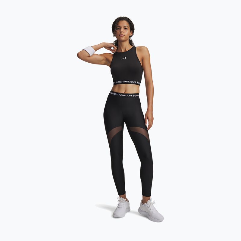 Férfi edzés leggings Under Armour HeatGear Mesh ultimate black/white 2