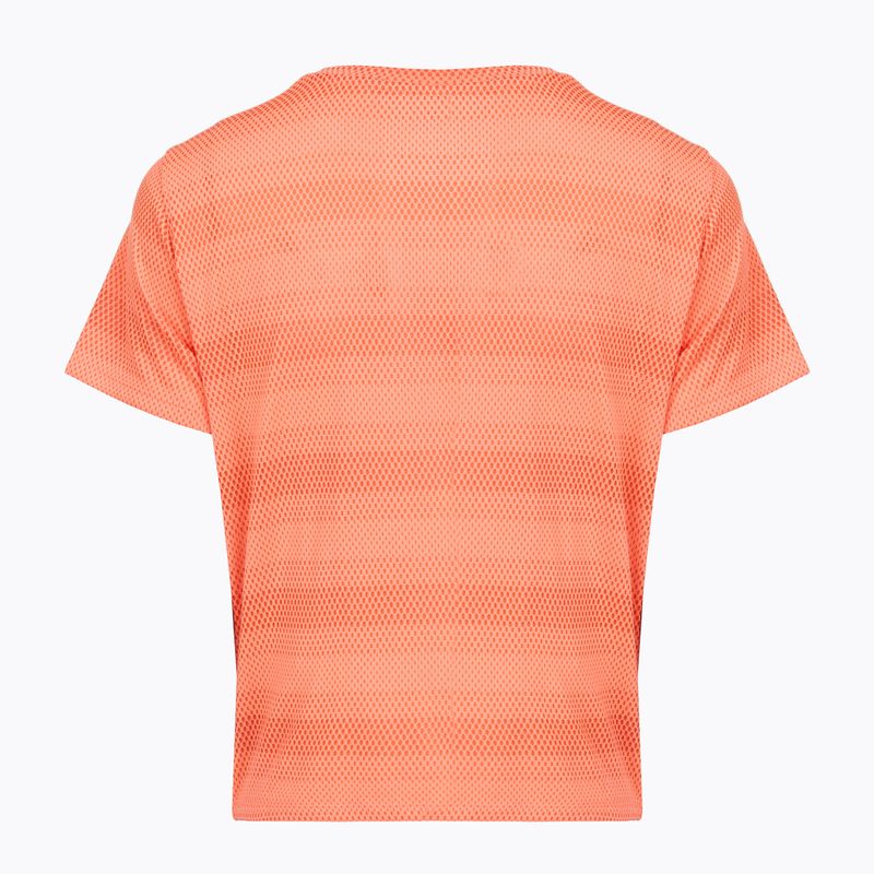 Női futópóló Under Armour Velociti electric tangerine/black/green mode 2
