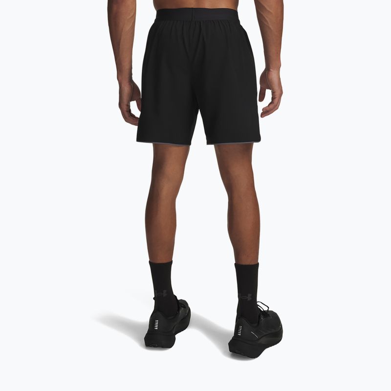 Férfi futónadrág Under Armour Velociti Pro 2IN1 Shorts ultimate black/reflective 3