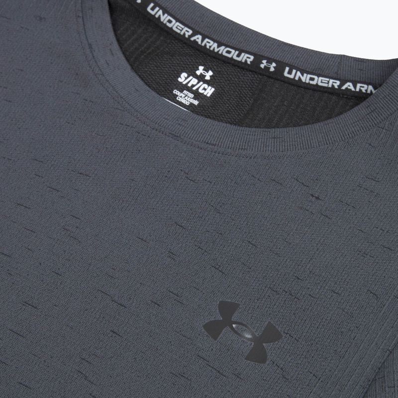 Férfi edzőpóló Under Armour Vanish Seamless castlerock/black 3