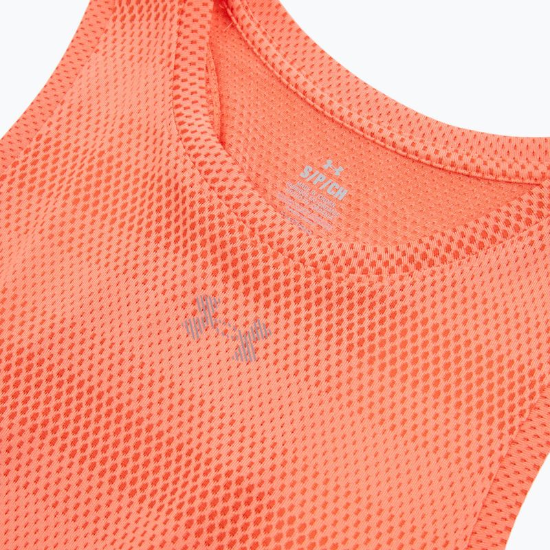 Női futópóló Under Armour Velociti Singlet electric tangerine/black/green mode 3