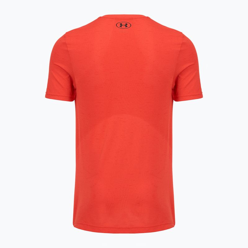 Férfi edzőpóló Under Armour Vanish Seamless venom red/black 2