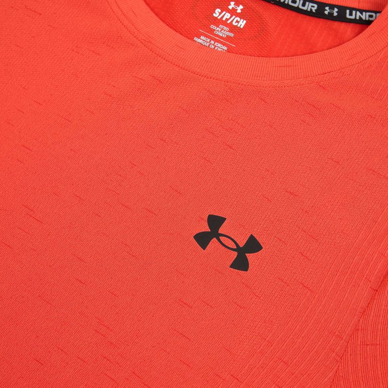 Férfi edzőpóló Under Armour Vanish Seamless venom red/black 3