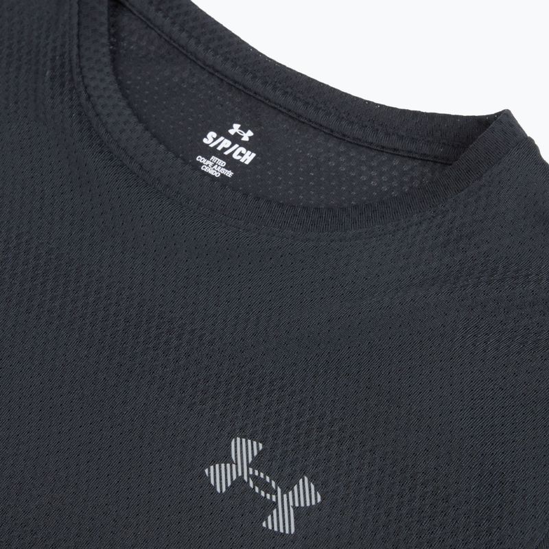 Férfi futópóló Under Armour Velociti black/black/metallic silver 3