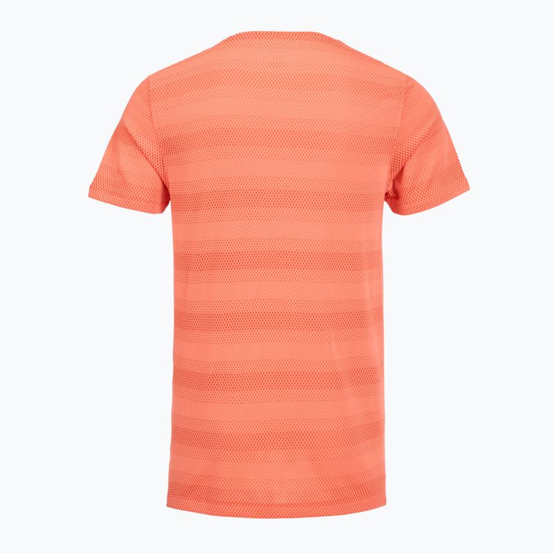Férfi futópóló Under Armour Velociti electric tangerine/black/green mode 2