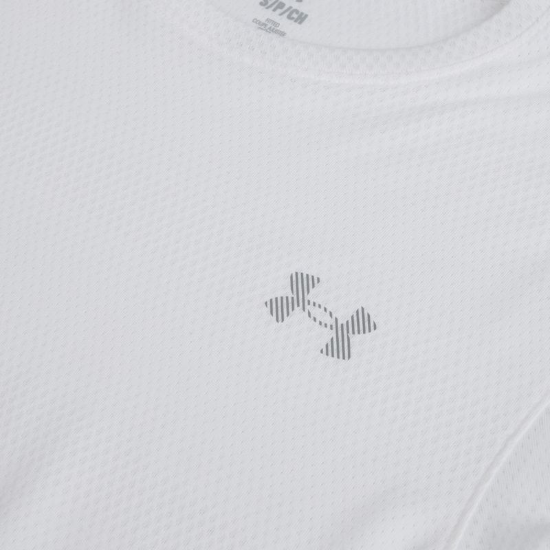 Férfi futópóló Under Armour Velociti white/black/distant gray 3