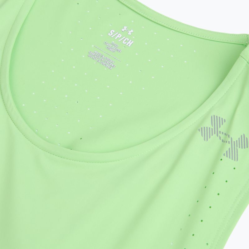 Under Armour Velociti Pro Singlet férfi futópóló lumos lime/white 3