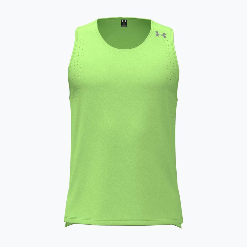 Under Armour Velociti Pro Singlet férfi futópóló lumos lime/white