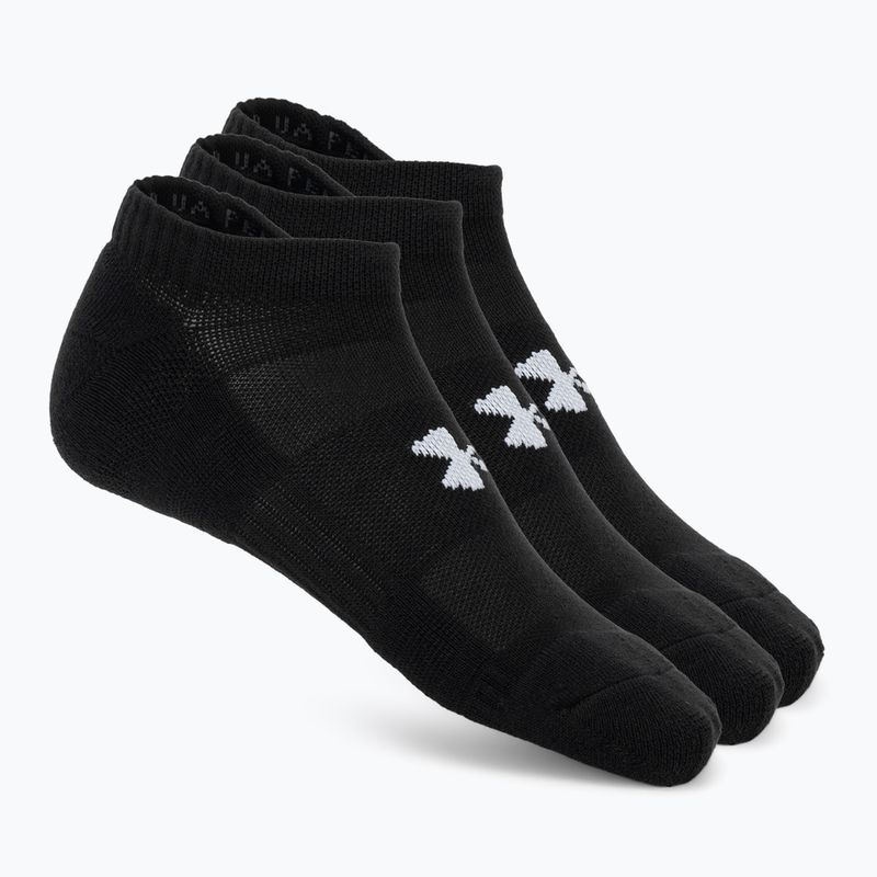 Férfi zokni Under Armour Performance Cotton NS 3 pairs ultimate black/ultimate black/white 4