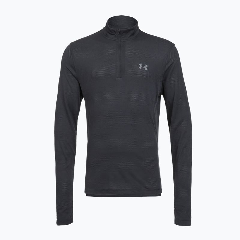 Férfi futó pulóver Under Armour Velociti 1/4 Zip black/black/metallic silver