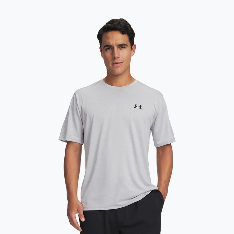 Férfi edző póló Under Armour Tech Vent halo gray/ultimate black