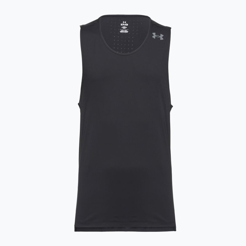 Under Armour Velociti Pro Singlet black/black/metallic silver férfi futópóló