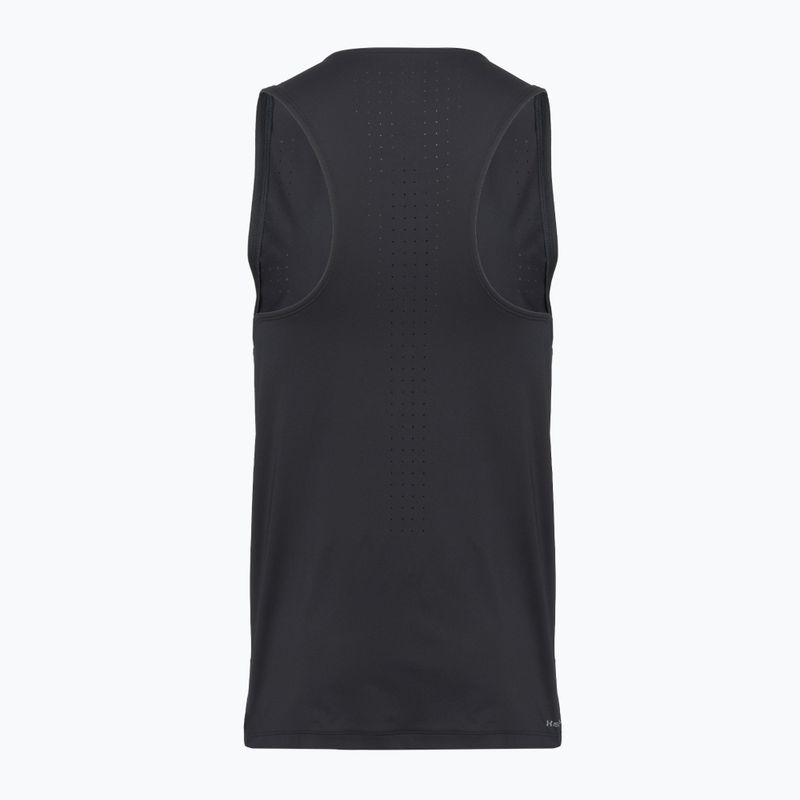 Under Armour Velociti Pro Singlet black/black/metallic silver férfi futópóló 2