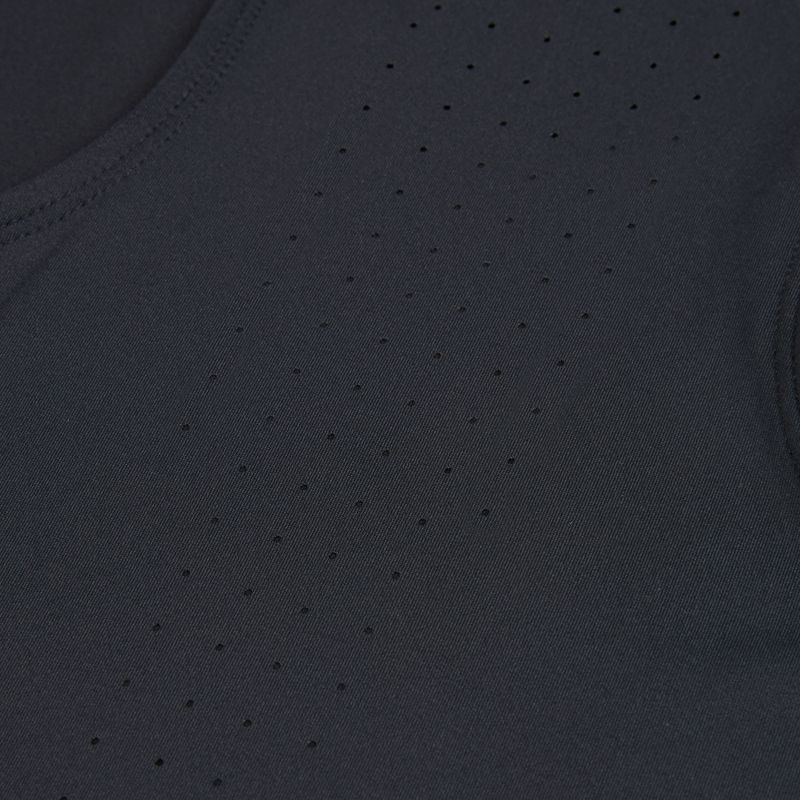 Under Armour Velociti Pro Singlet black/black/metallic silver férfi futópóló 4