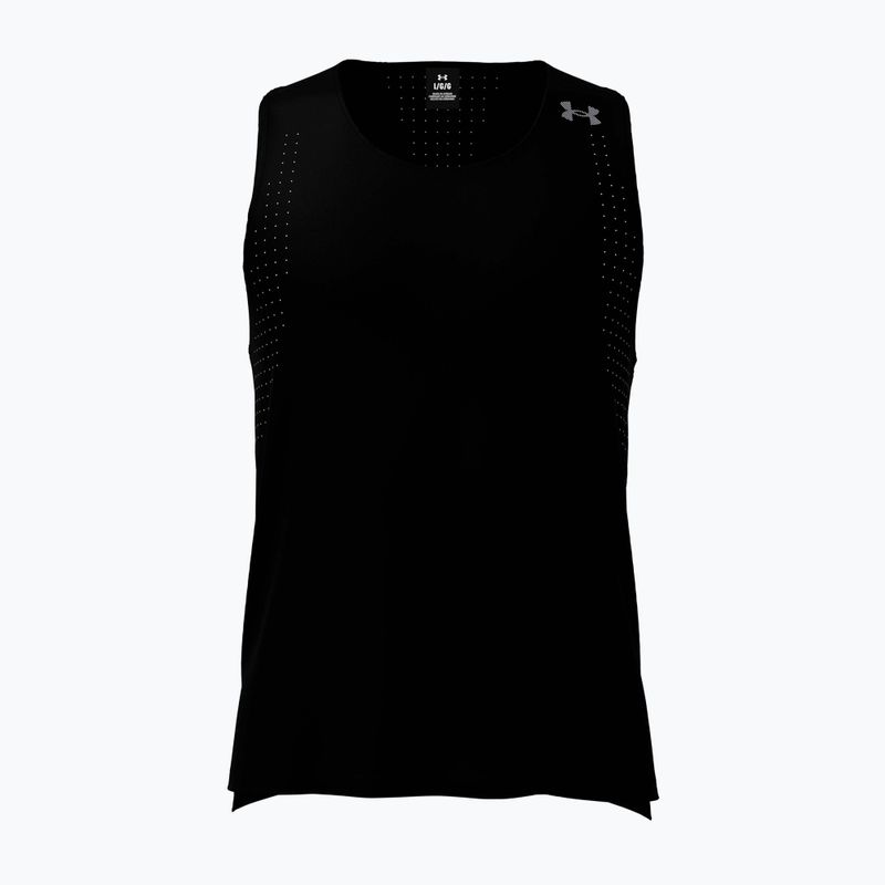 Under Armour Velociti Pro Singlet black/black/metallic silver férfi futópóló