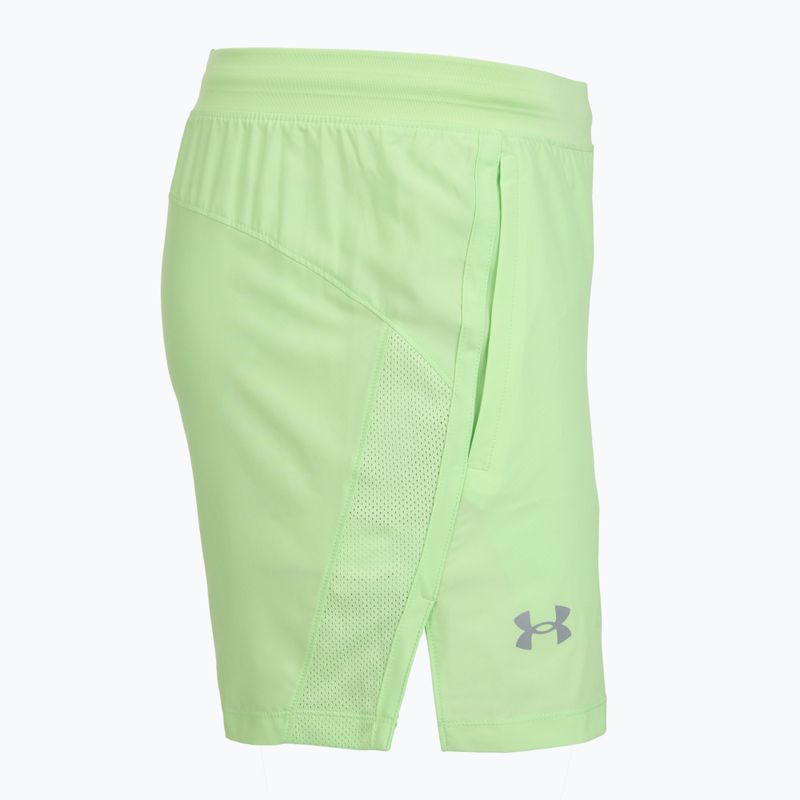 Férfi futóshort Under Armour Launch 5" lumos lime/white 3