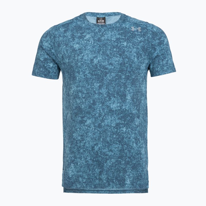 Under Armour Velociti Pro Print férfi futópóló wham blue/boundless blue/black