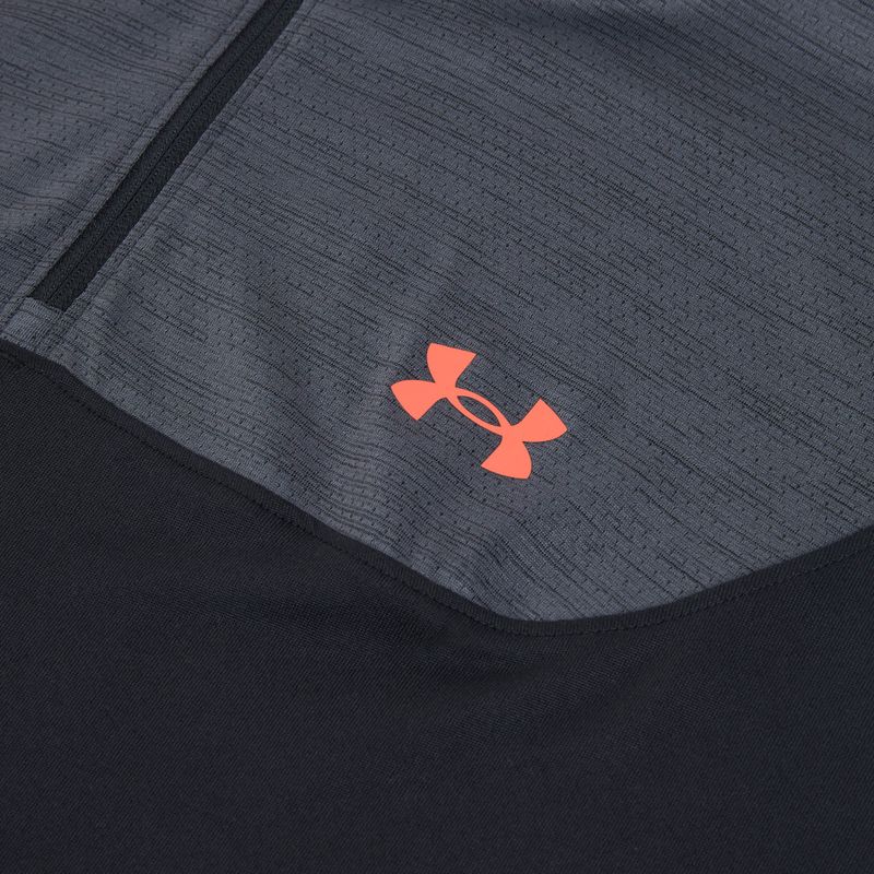 Férfi Under Armour Tech Utility 1/4 Zip pulóver fekete/venom piros 3
