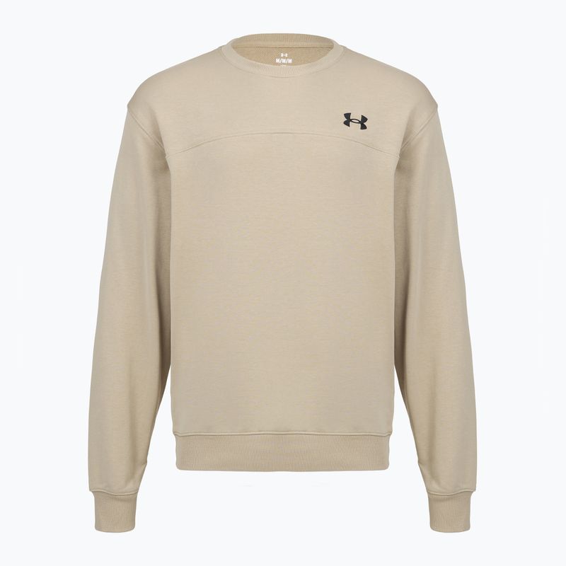 Férfi pulóver Under Armour Rival LW Crew city khaki/black