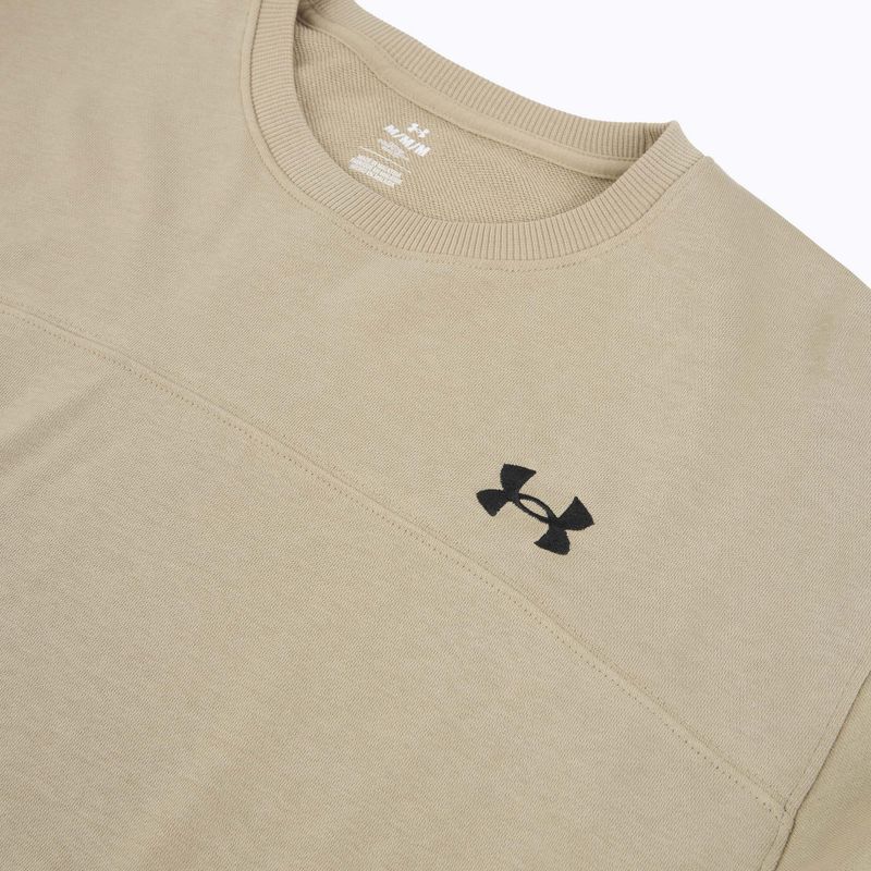 Férfi pulóver Under Armour Rival LW Crew city khaki/black 3