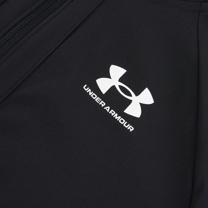 Gyermek sportdzseki Under Armour Vibe Woven Windbreaker Jacket fekete/fehér 3