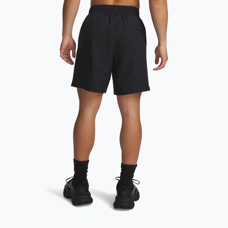 Férfi edző rövidnadrág Under Armour Unstoppable Woven Shorts black/black 3