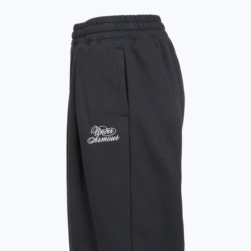 Női nadrág Under Armour Rival Fleece Script black/white 3