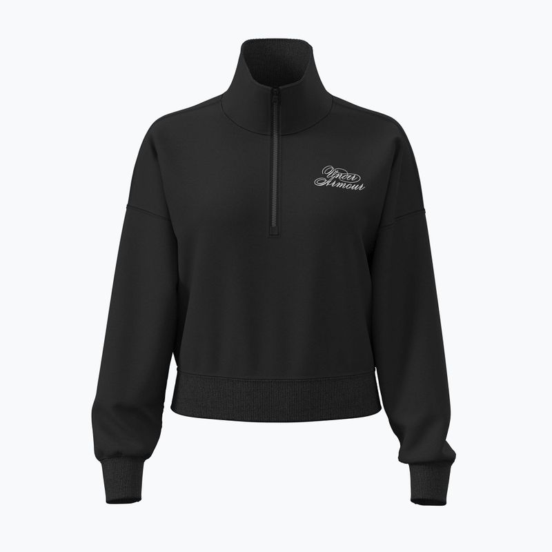 Női pulóver Under Armour Rival Fleece Script HZ black/white 2