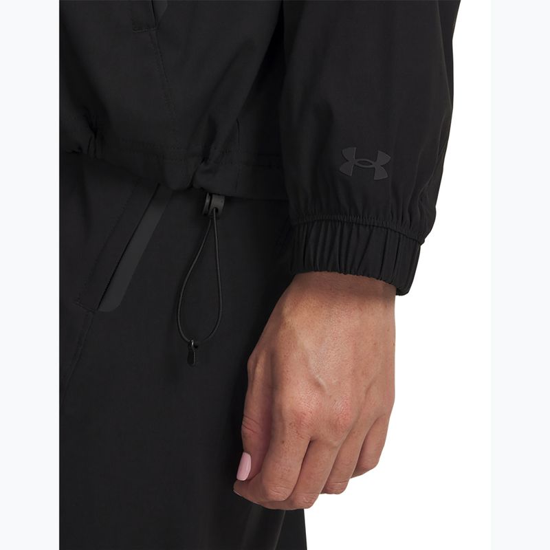 Női edződzseki Under Armour Unstoppable Woven FZ Jacket ultimate black/ultimate black 3