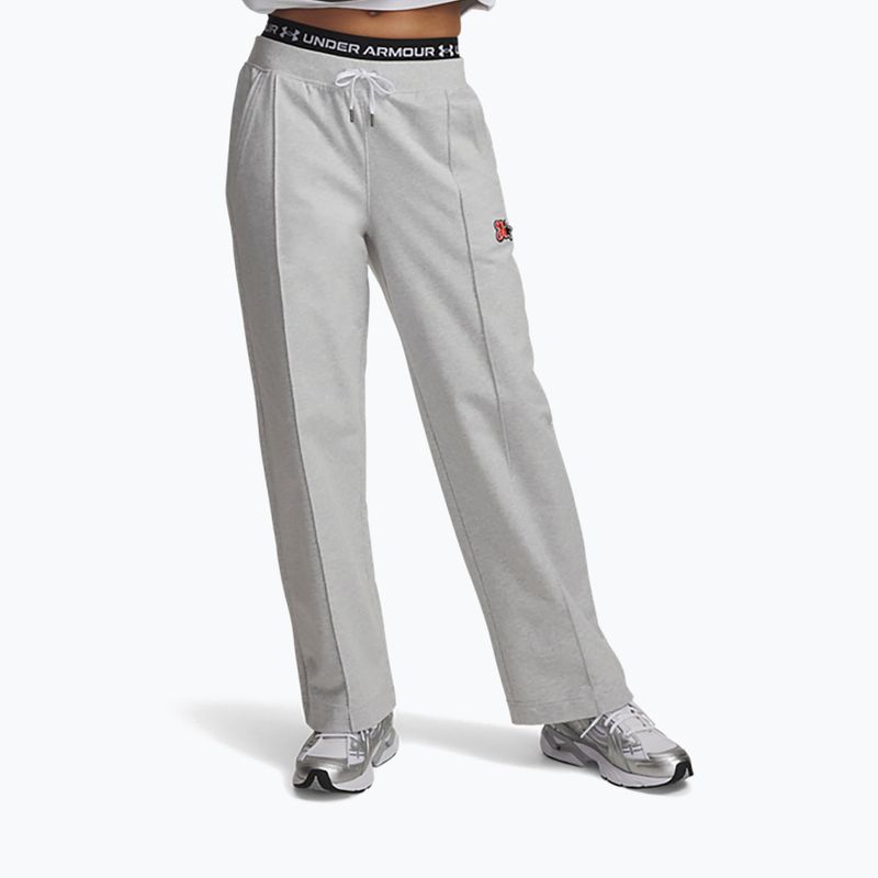 Női nadrág Under Armour Sport Terry Trend halo grey light heather/black