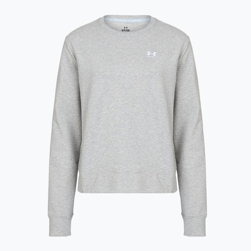 Női pulóver Under Armour Sport Terry Crew mod gray light heather/white
