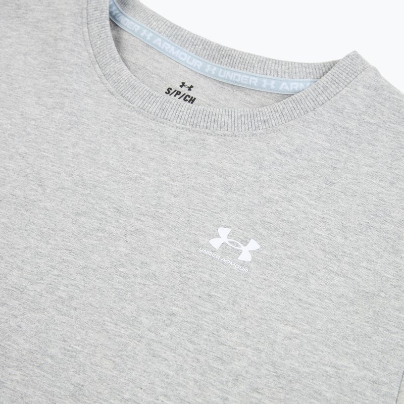 Női pulóver Under Armour Sport Terry Crew mod gray light heather/white 3