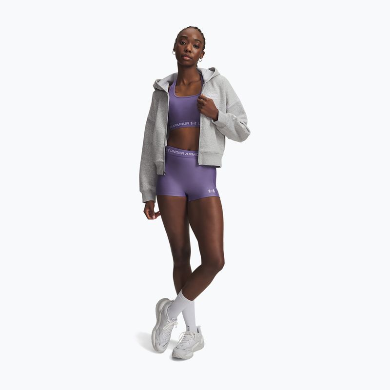 Női edzőshort Under Armour HeatGear Shorty purple luxe/purple crest 2