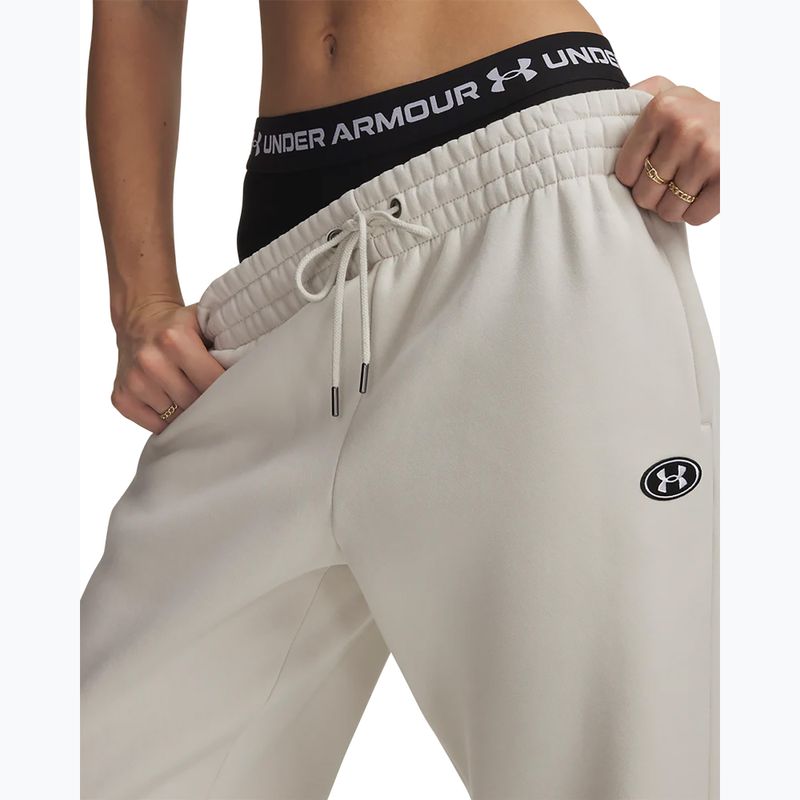 Női nadrág Under Armour Icon Fleece Nov Jogger summit white/white 4