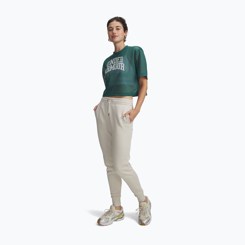 Női nadrág Under Armour Icon Fleece Jogger summit white/white 2