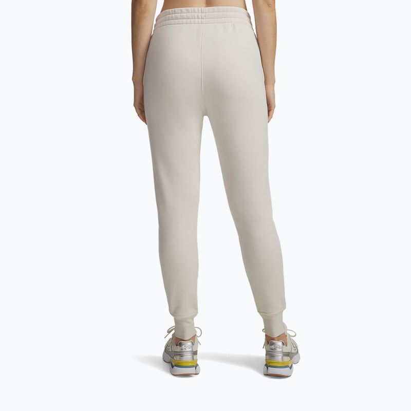 Női nadrág Under Armour Icon Fleece Jogger summit white/white 3