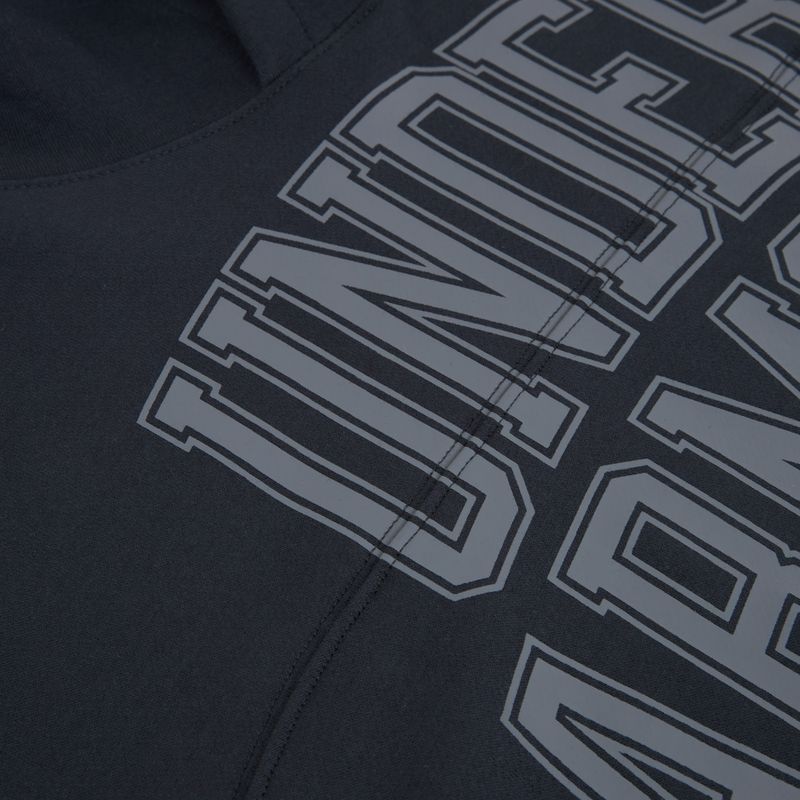 Férfi kapucnis pulóver Under Armour Rival LW Graphic Hoodie black/black 6