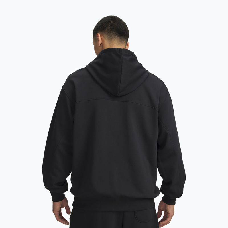 Férfi kapucnis pulóver Under Armour Rival LW Graphic Hoodie black/black 2