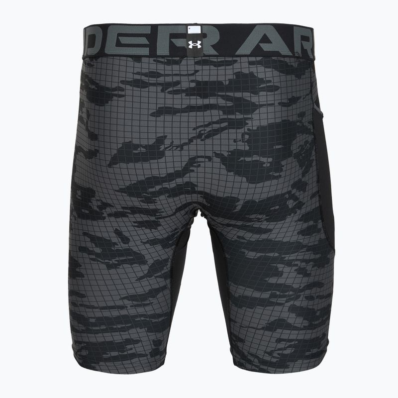 Under Armour férfi edzősort HG Printed Long Short black/castlerock/white 2