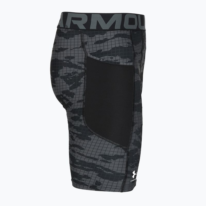 Under Armour férfi edzősort HG Printed Long Short black/castlerock/white 3