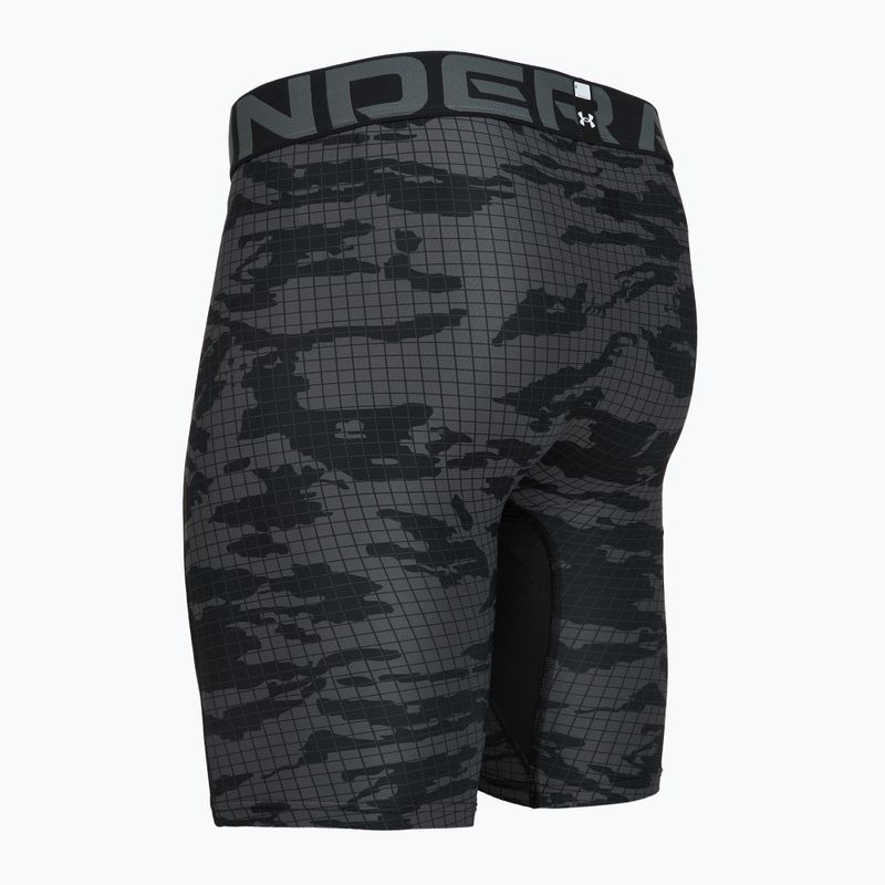Under Armour férfi edzősort HG Printed Long Short black/castlerock/white 4